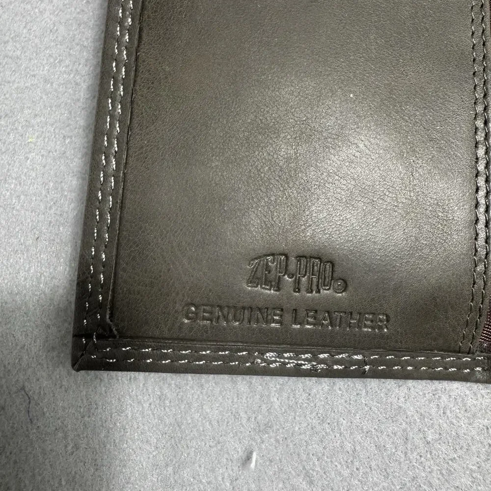 NCAA LSU Zep-Pro Leather Long Wallet Checkbook Cover Roper Tigers Gray Tiger NIB